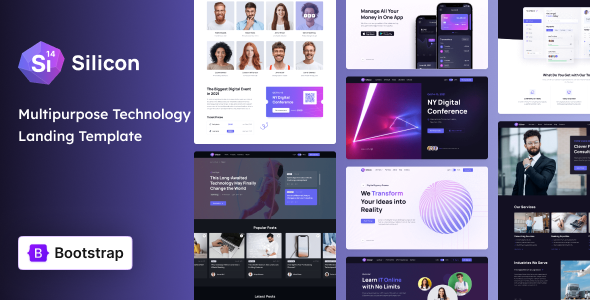 Silicon – Business & Technology Template + UI Kit Template