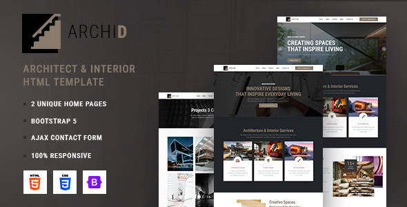Archid - Architecture & Interior Design HTML5 Template