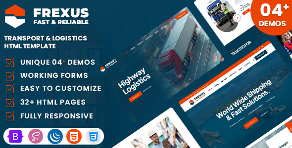 Frexus - Transport & Logistics HTML Template