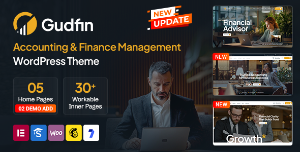Gudfin - Accounting and Finance Management WordPress Theme