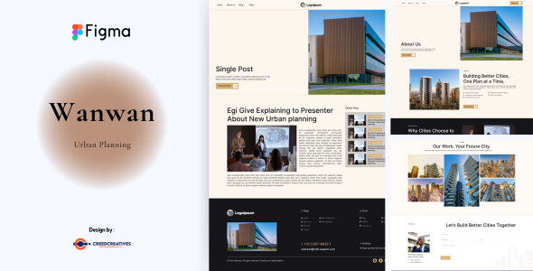 wanwan - Urban-planning-designer Figma Template