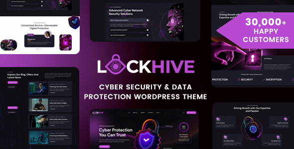 Lockhive – Cyber Security WordPress Theme
