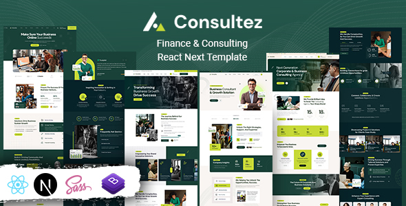 Consultez - Finance & Consulting React NextJs Template