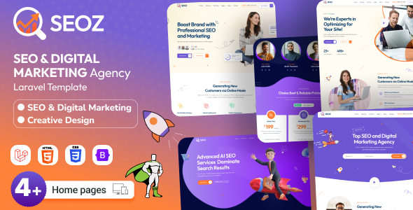 SEOZ - SEO & Digital Marketing Agency Laravel Template