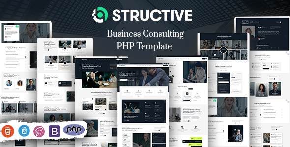 Structive - Business Consulting PHP Template product preview