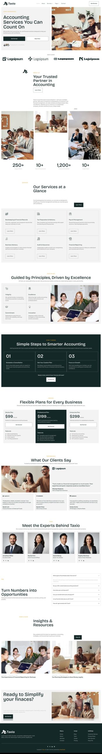 Taxio – Accounting & Tax Services Elementor Template Kit