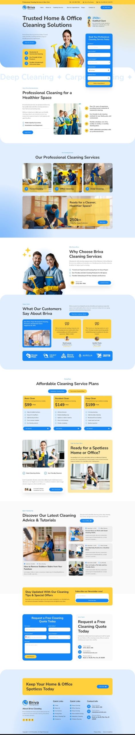 Briva - Cleaning Services Elementor Template Kit