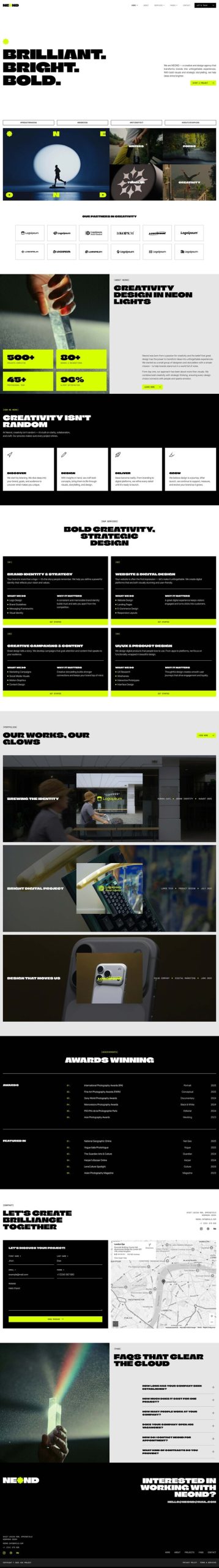 Neond - Creative & Digital Agency Elementor Template Kit