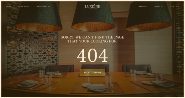 Luxdine - Luxury Restaurant Elementor Template Kit