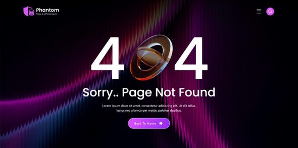 Phantom - Modern Proxy & VPN Services Elementor Template Kit