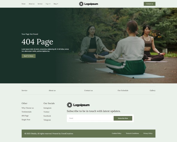 Obsidia - Alternative Health Elementor Template Kit