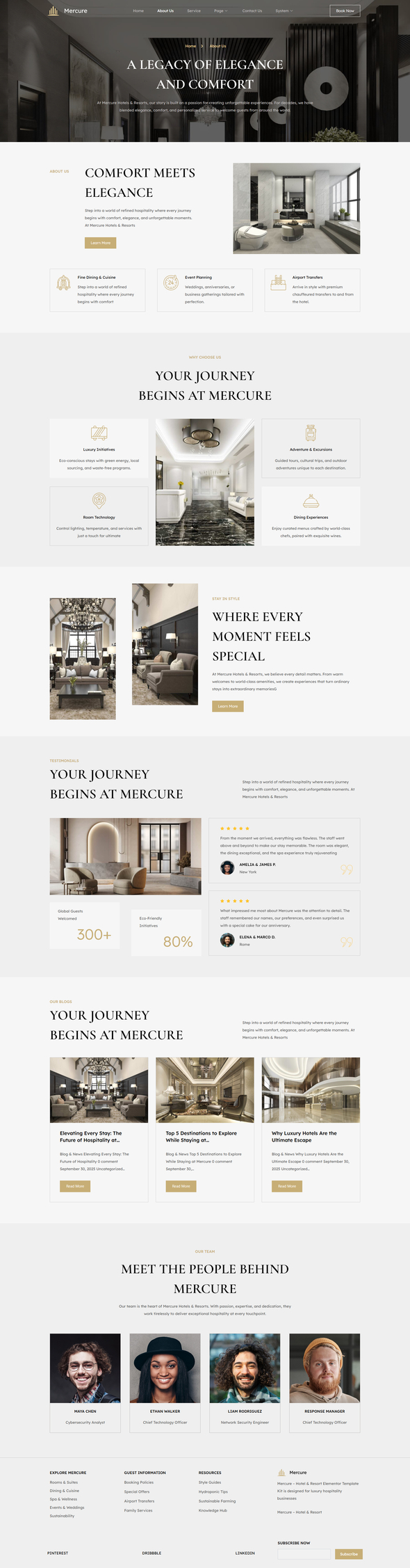 Mercure - Hotel & Resort Elementor Template Kit