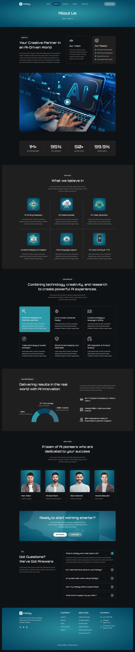 Intelligy - Artificial Intelligence Elementor Template Kit