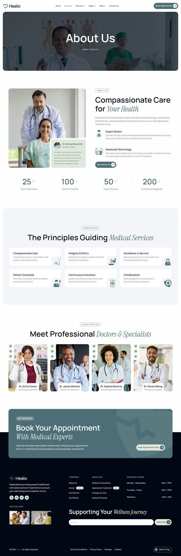 Preview image for Healix - Healthcare & Medical Services Elementor Template Kit