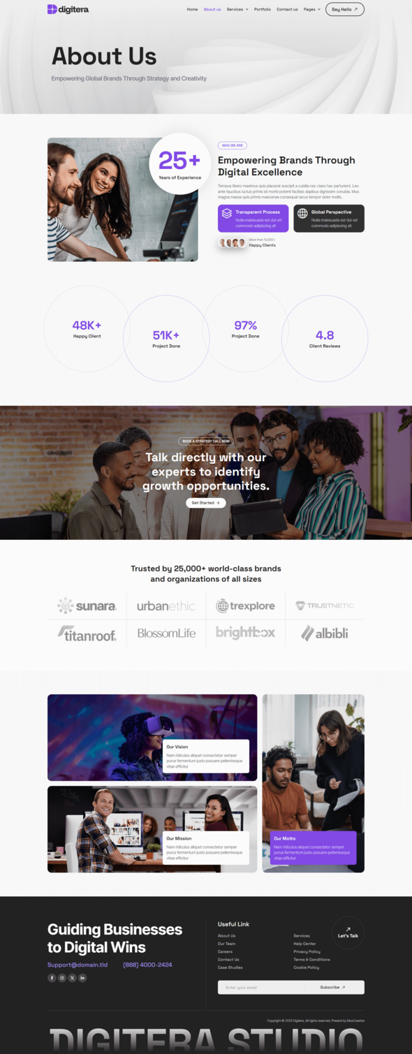 Digitera - Digital Agency Elementor Pro Template Kit
