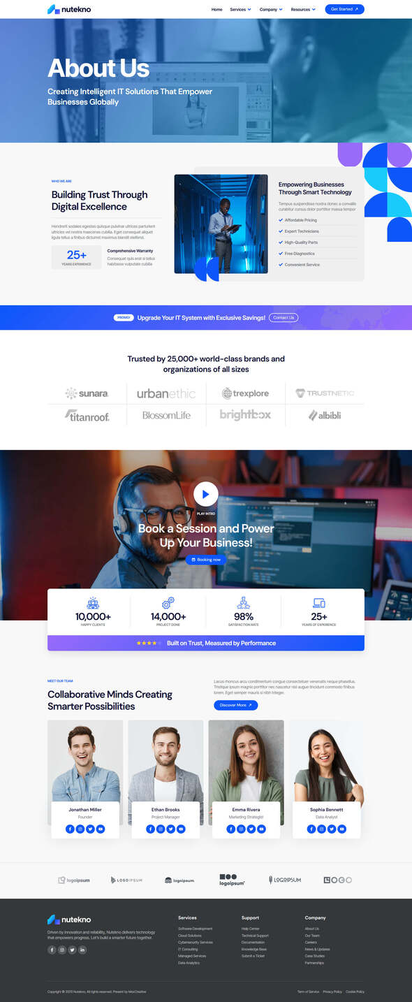Nutekno - IT Services Company Elementor Pro Template Kit