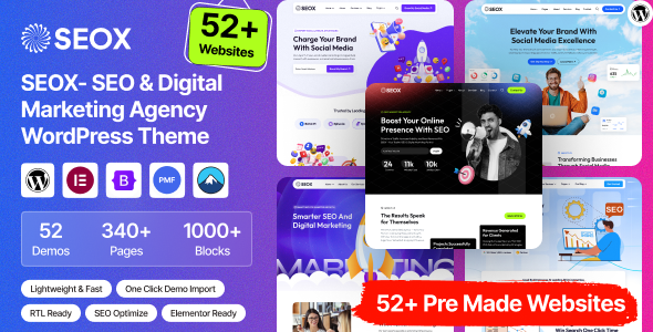 SEOX - SEO & Digital Marketing Agency WordPress  Theme