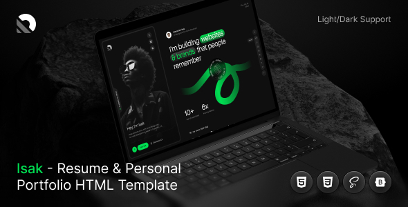 Isak - Personal Portfolio HTML Template