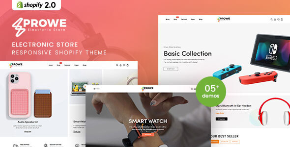 Prowe - Electronic Store Responsive Shopify Theme