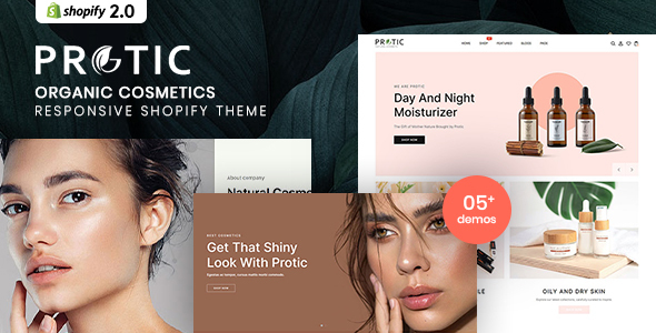 Protic - Organic Cosmetics Responsive Shopify Theme