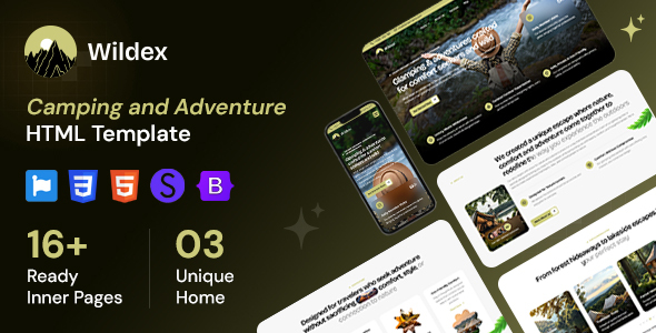 Wildex - Camping and Adventure HTML Template
