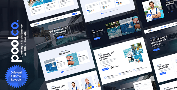 Poolco - Pool Cleaning & Maintenance Template