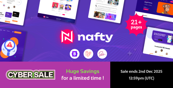 Nafty - Crypto and NFT Laravel Template