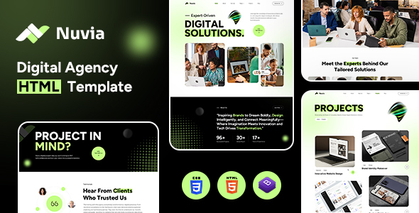 Nuvia | Digital Agency HTML Template