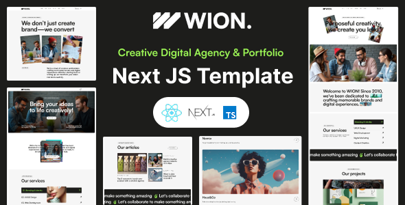 Wion - Creative Agency & Portfolio Next.js Template