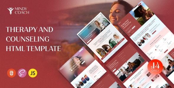 Mindycoach - Therapy & Counseling HTML Template