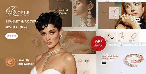 Product preview supplied for Racele - Jewelry & Accessories Responsive Shopify 2.0 Theme