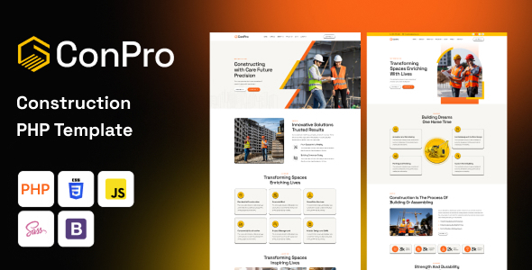 ConPro - Construction PHP Template