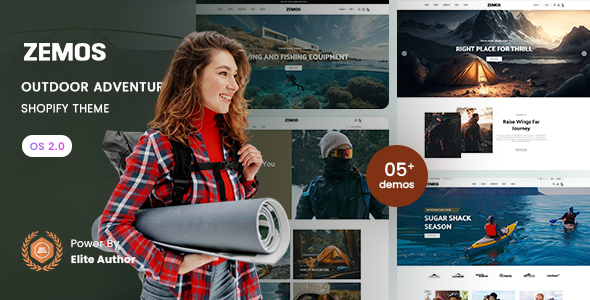 Zemos - Outdoor adventures Store Shopify 2.0 Theme