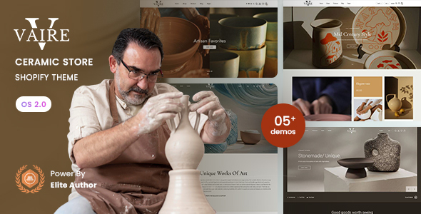 Vaire - Ceramic Store Shopify 2.0 Theme