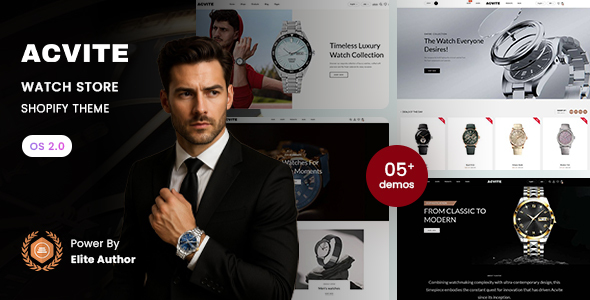 Acvite - Watch Store Shopify 2.0 Theme