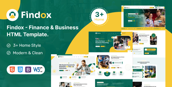 Findox – Finance & Business HTML Template