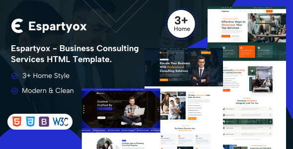 Espartyox – Business Consulting Services HTML Template