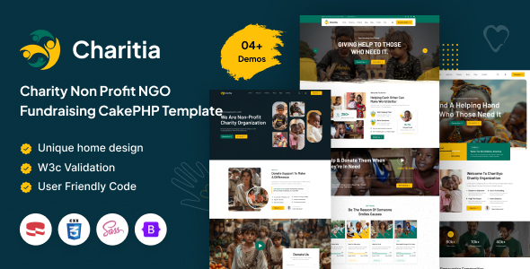 Charitia - Charity & Donation Cakephp Template