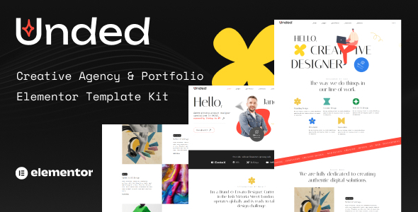 Unded - Creative Agency & Portfolio Elementor Template Kit