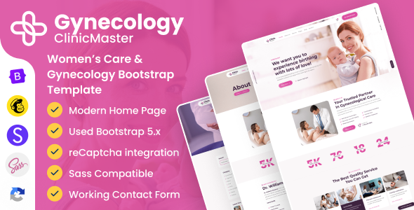 ClinicMaster - Gynecology & Women's Health Bootstrap Template