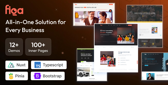 Figa - Multipurpose Nuxt Template for SaaS, Startup & Agency