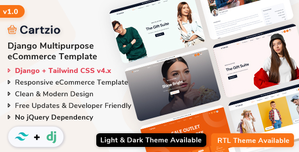 Cartzio - Django eCommerce & Fashion Store Template