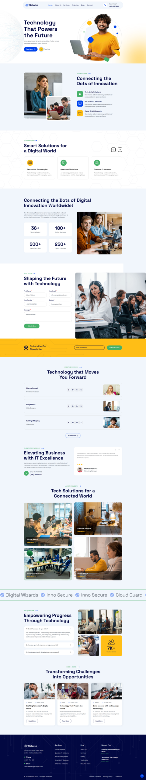Netwise - IT Solutions & Technology Elementor Template Kit
