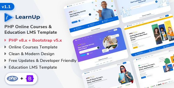 LearnUp - PHP Online Courses & Education LMS Template