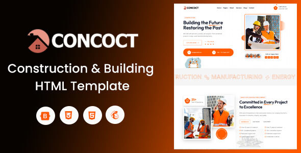Concoct — Professional Construction & Building Company HTML Template
