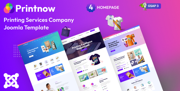 Printnow - Printing Services Company Joomla Template