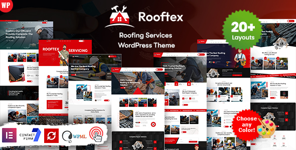 Rooftex - Roofing Services WordPress