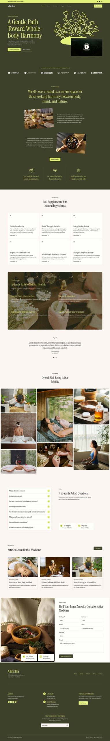 Mirella - Alternative Medicine Elementor Template Kit