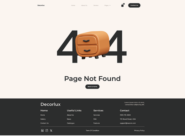 Decorlux - Interior Design Elementor Template Kit
