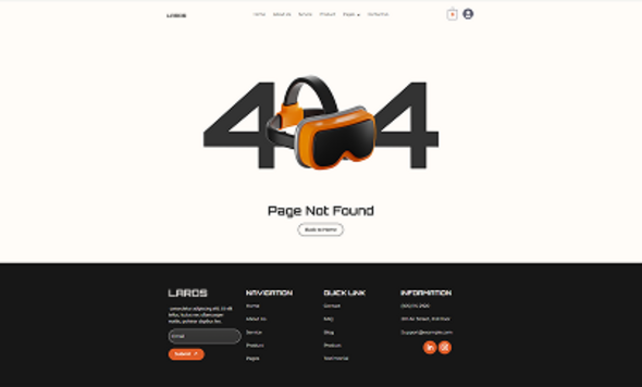Laros - E-Commerce Electronics Store Elementor Template Kit